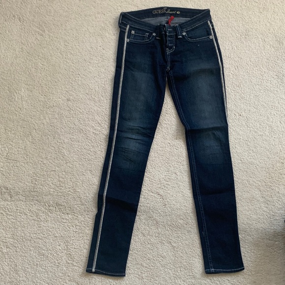 Guess Dark blue  Skinny Low Denim Jeans Size 25 Regular Women - Picture 1 of 6